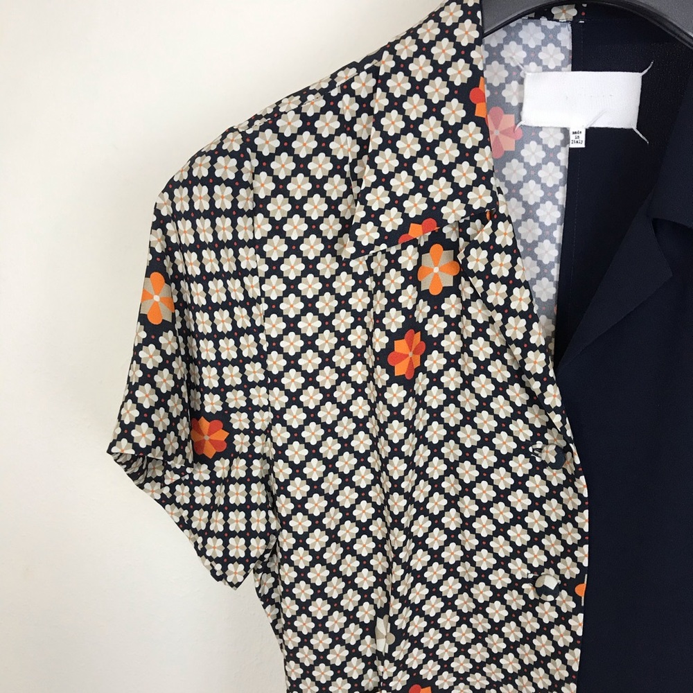 Maison Martin Margiela Split Button Down Short Sl… - image 5